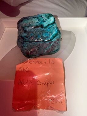 Polished Chrysocolla Stone - Turquoise & Teal Tones